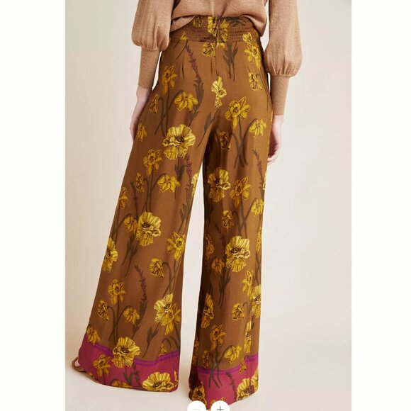 Anthropologie Maeve Terrace Floral Pants Size 4 - Picture 3 of 8